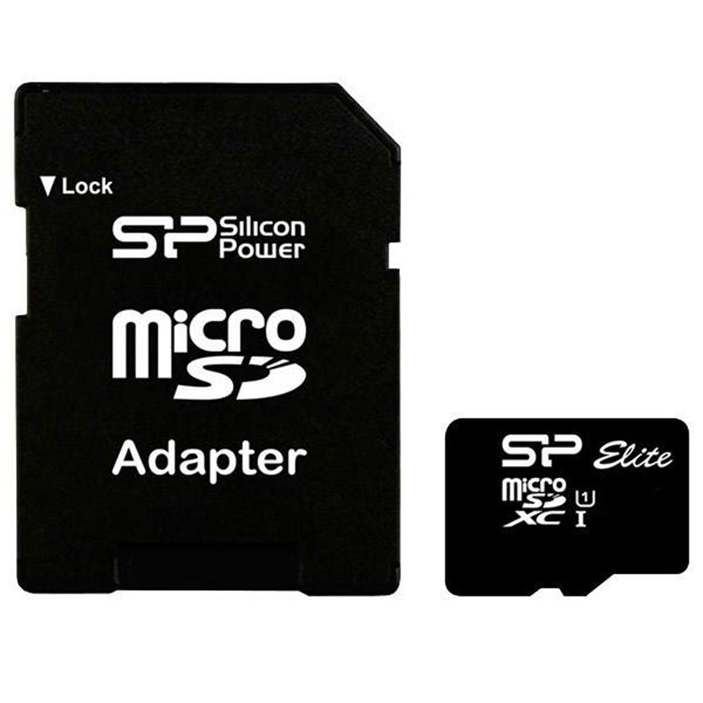 کارت حافظه microSDXC سیلیکون پاور Color Elite  128GB کلاس 10 سرعت 75MBps همراه با آداپتور SD