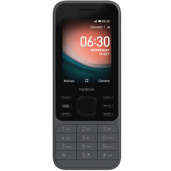 گوشی موبایل نوکیا مدل 6300 4G  دو سیم‌کارت ظرفیت 4 گیگابایت و رم 512 مگابایت